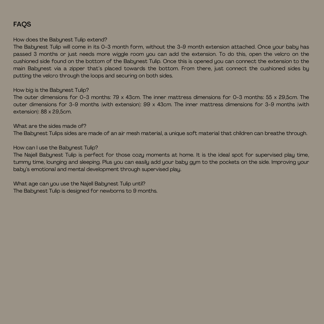 Najell Babynest Tulip