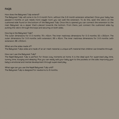 Najell Babynest Tulip