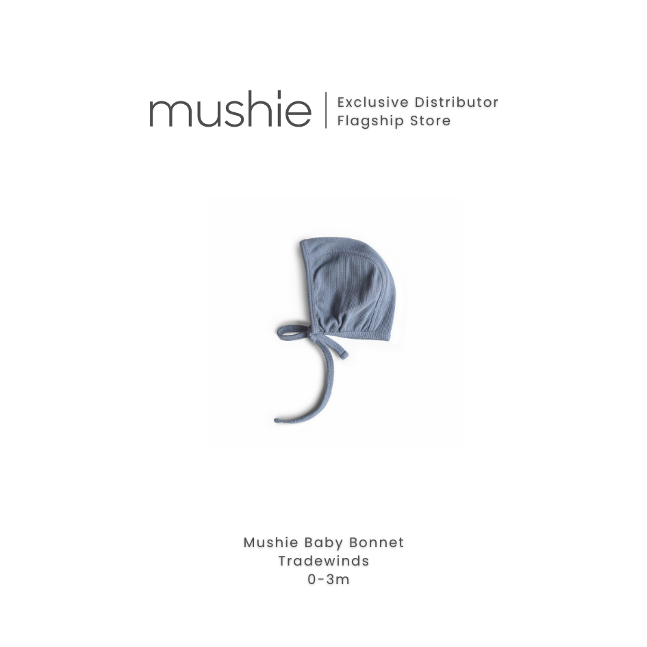 MUSHIE Clothing Ribbed Baby Bonnet