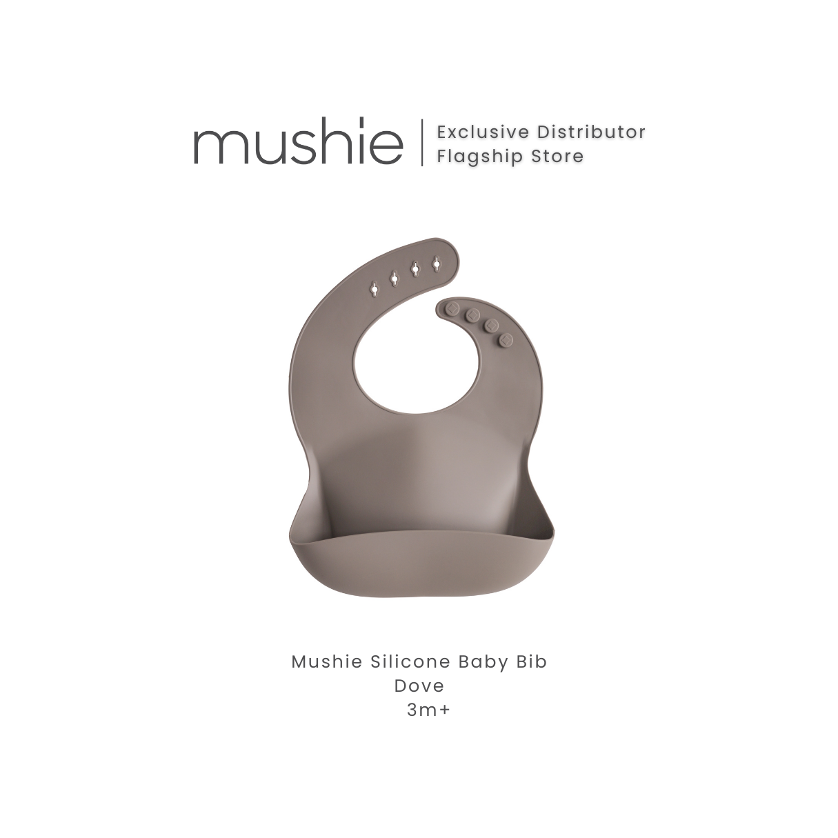MUSHIE Silicone Baby Bib