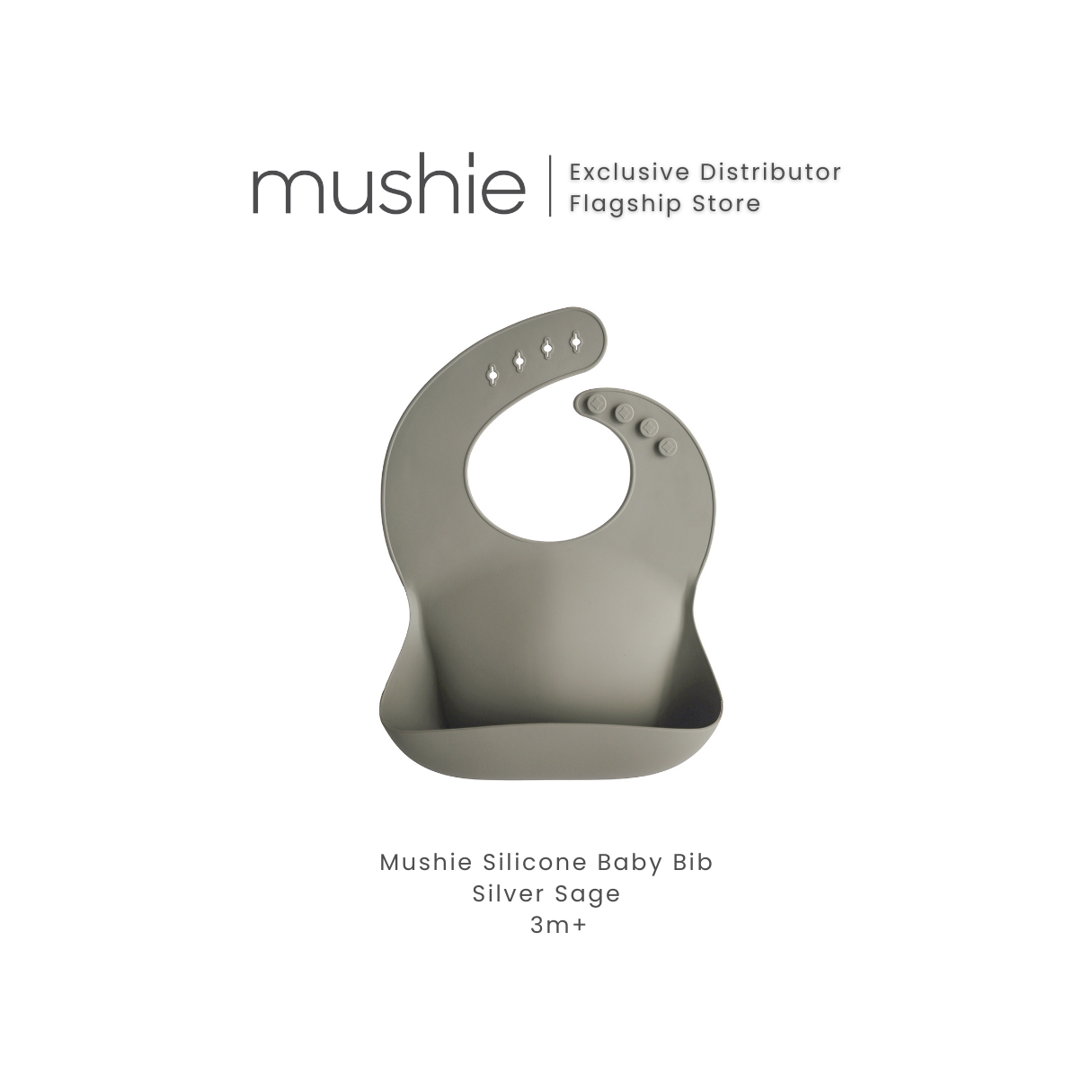 MUSHIE Silicone Baby Bib