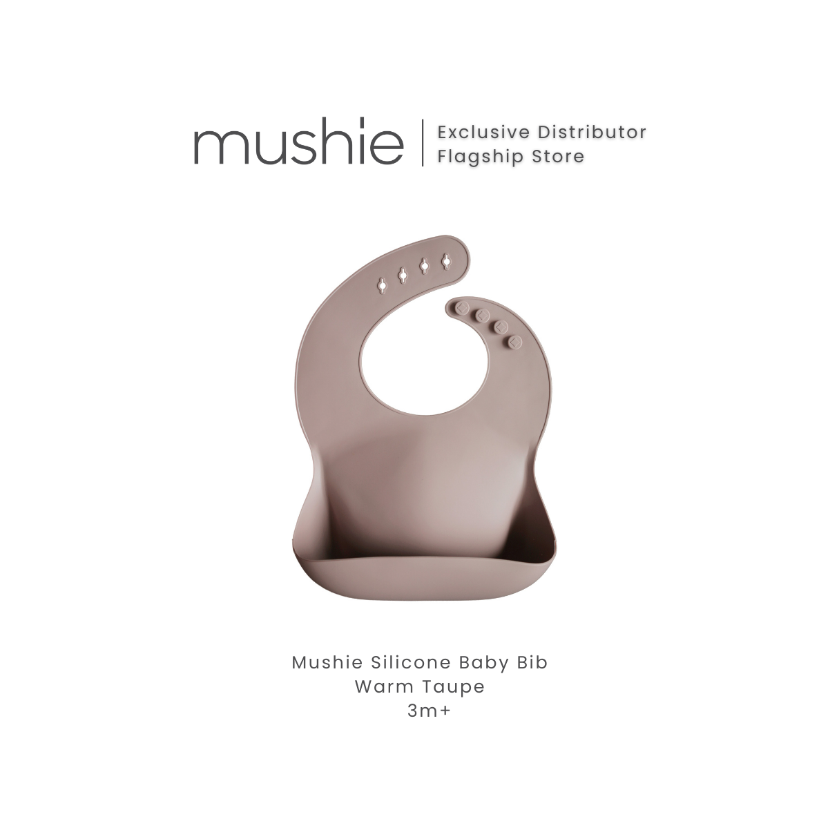 MUSHIE Silicone Baby Bib