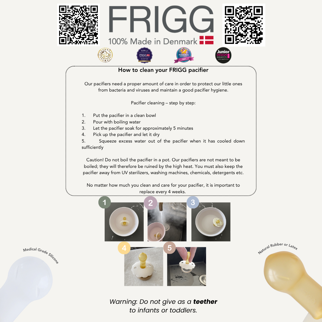 FRIGG 6-Pack Natural Rubber Latex or Silicone Pacifiers | SAVERS PACK
