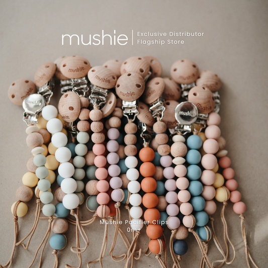 Mushie Silicone Pacifier Clip