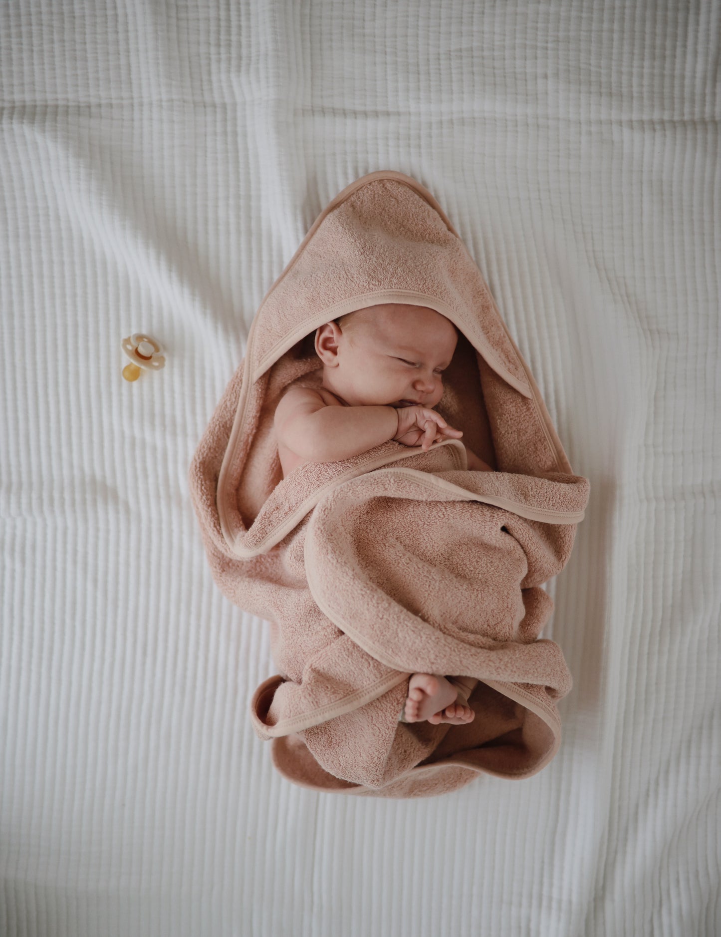 MUSHIE Organic Cotton Baby Hooded Towel