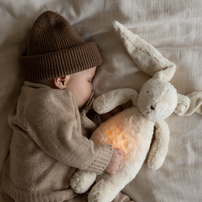 Bunny Moonie 2.0 Organic Humming Baby Sleep Aid Stuffed Toy with Smart Cry Detector (Copy)