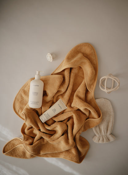 MUSHIE Organic Cotton Baby Hooded Towel