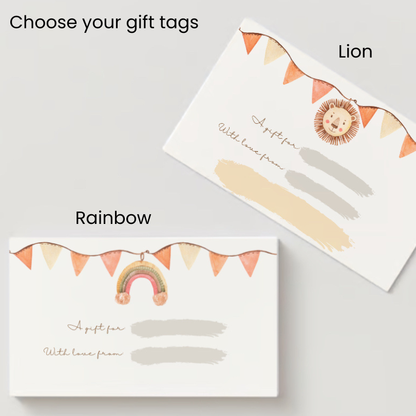 Mushie White Gift Box with Window Only