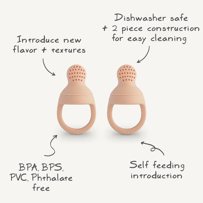 MUSHIE Silicone Fresh Food Feeder 2-Pack
