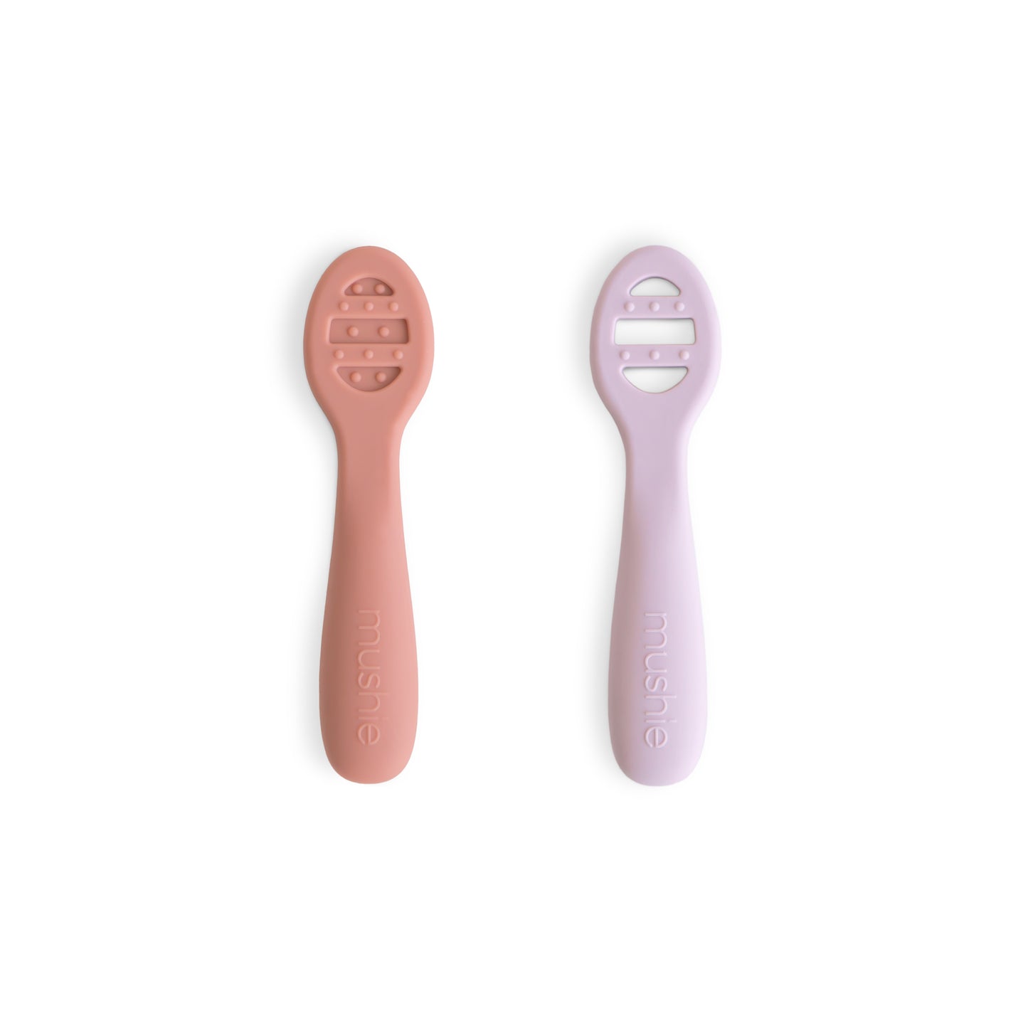 MUSHIE Silicone Feeding Spoons 2-Pack
