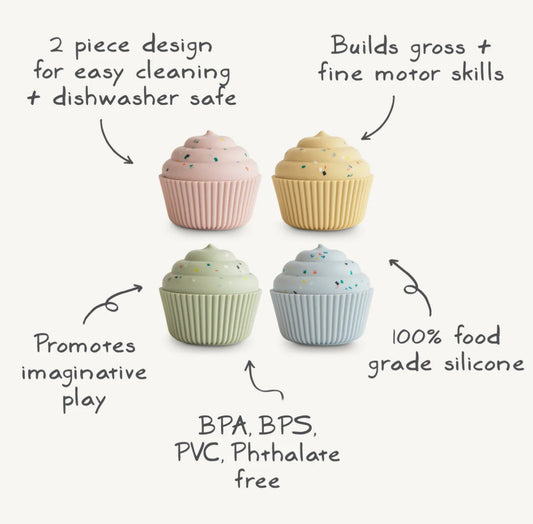 Mushie Mix and Match Cupcake Toy