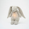 Moonie | Organic Humming Bunny Grey | Baby Sleep Aid with Smart Detector