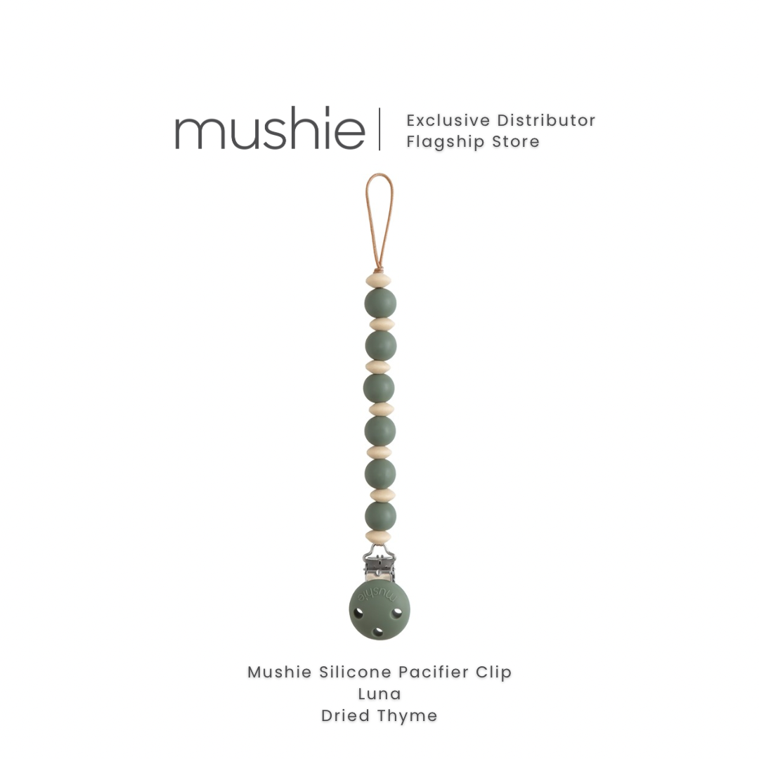 Mushie Silicone Pacifier Clip