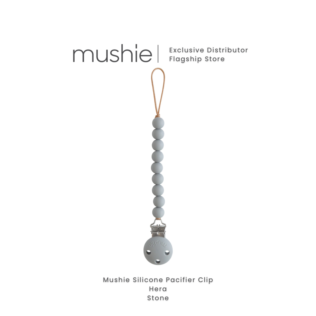 Mushie Silicone Pacifier Clip