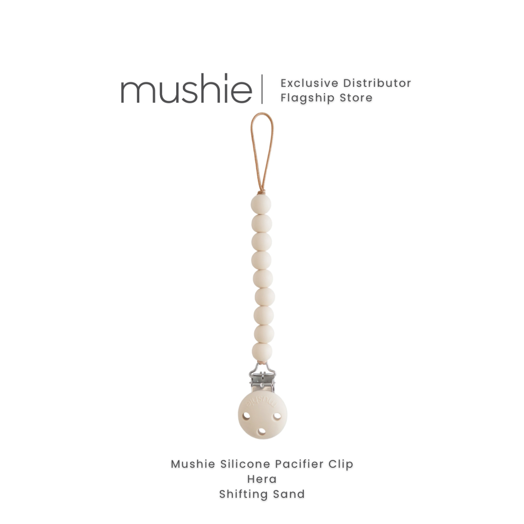 Mushie Silicone Pacifier Clip