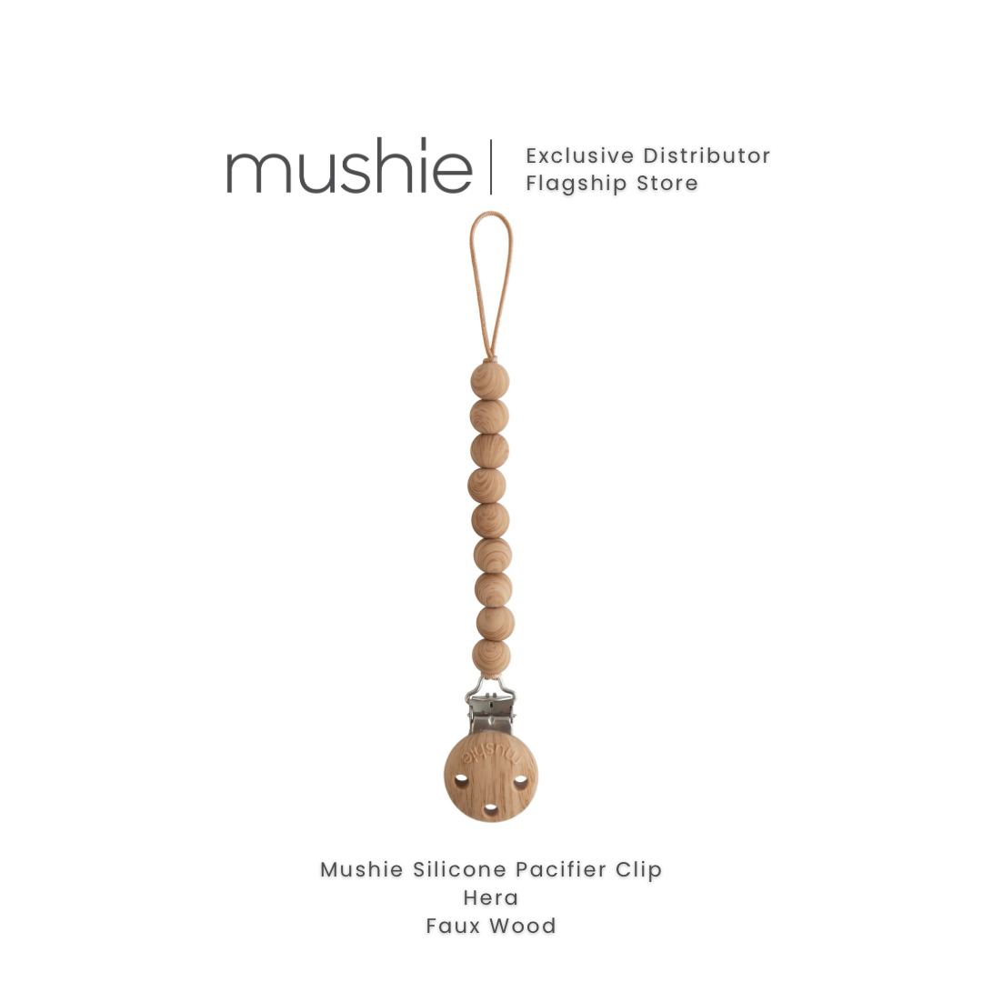 Mushie Silicone Pacifier Clip