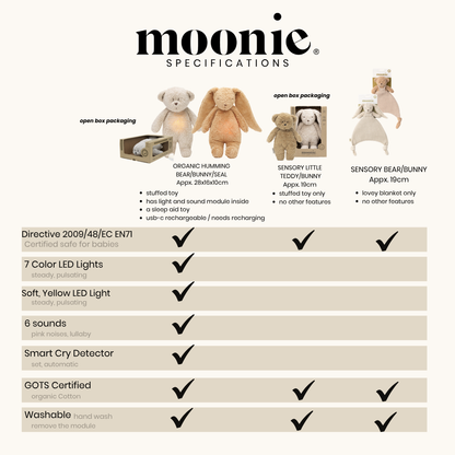 Moonie Doudou Soft Lightweight Baby Comforter