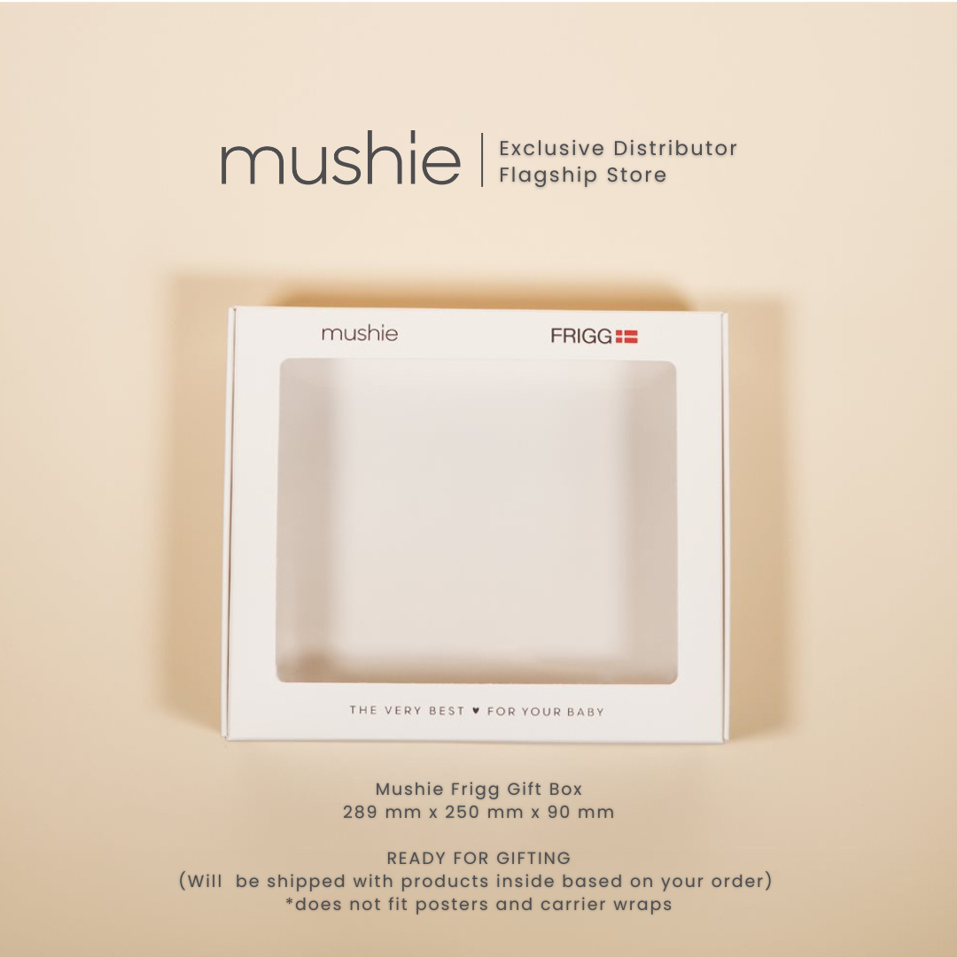 Mushie White Gift Box with Window Only
