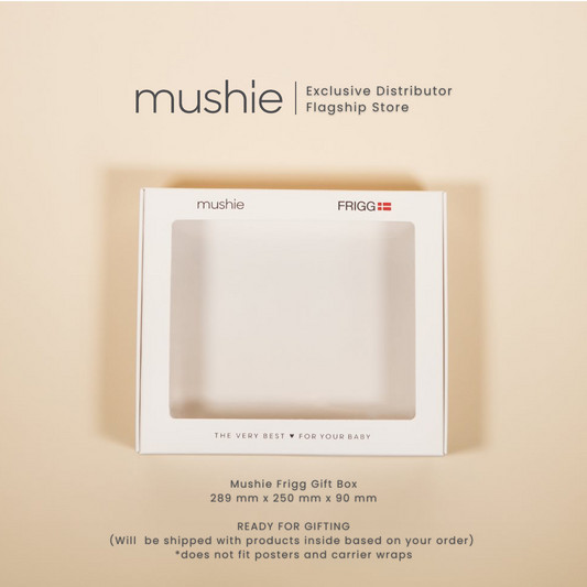 Mushie White Gift Box with Window Only