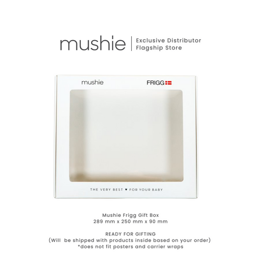 Mushie White Gift Box with Window Only