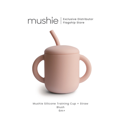 MUSHIE Silicone Training Cup + Straw