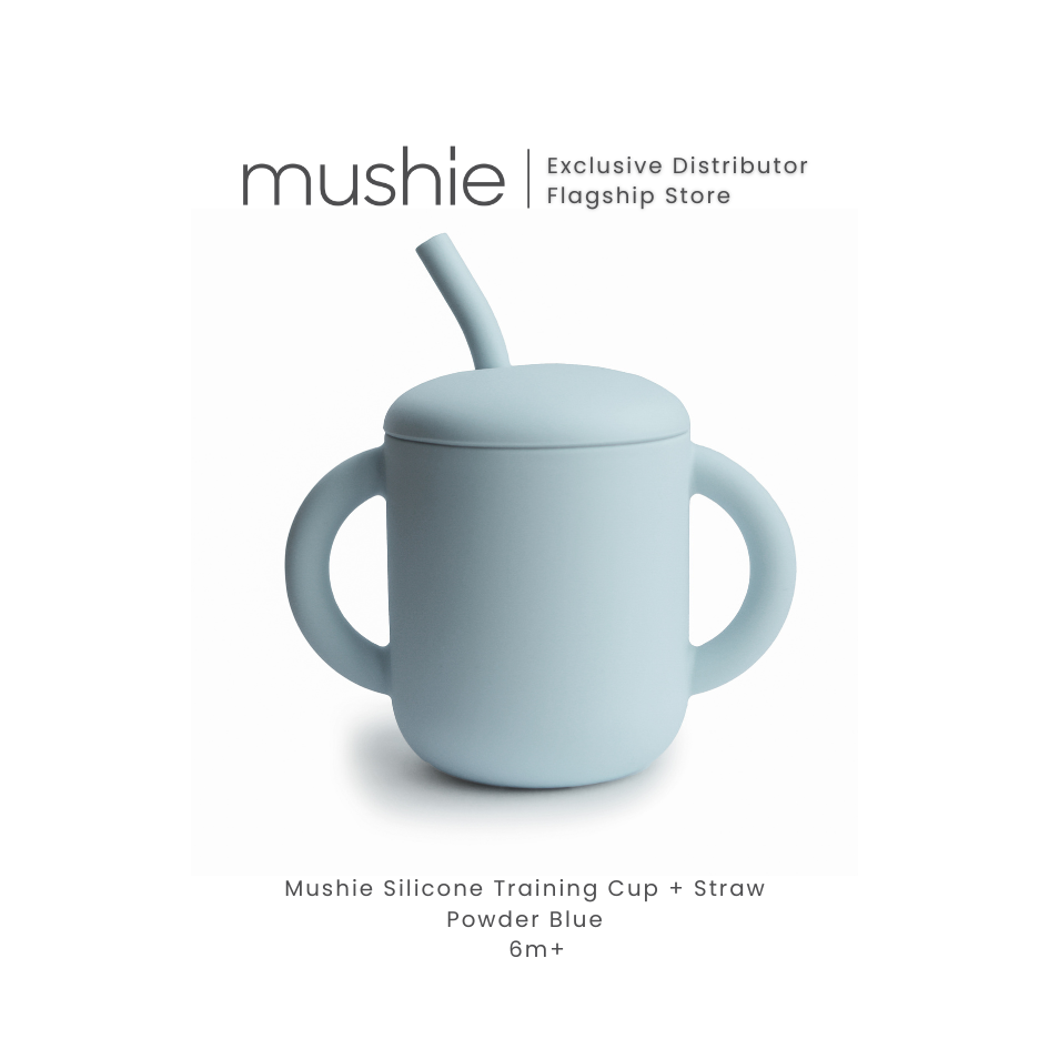 MUSHIE Silicone Training Cup + Straw