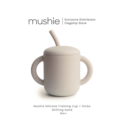 MUSHIE Silicone Training Cup + Straw