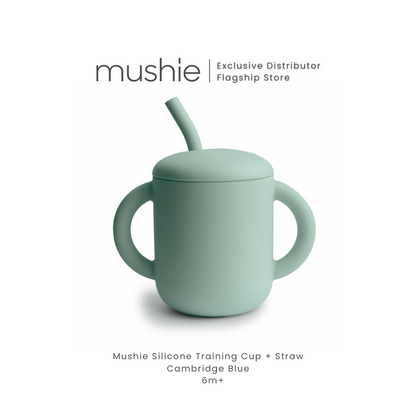 MUSHIE Silicone Training Cup + Straw