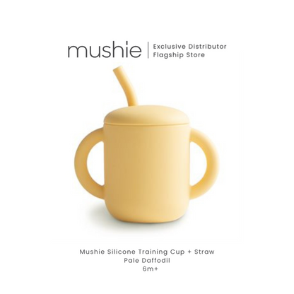 MUSHIE Silicone Training Cup + Straw