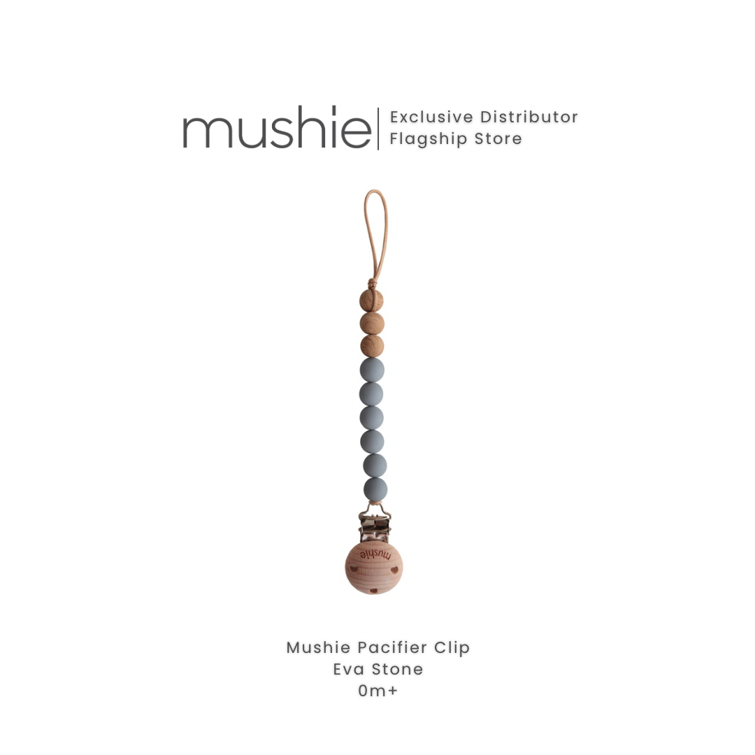 Mushie Silicone Pacifier Clip