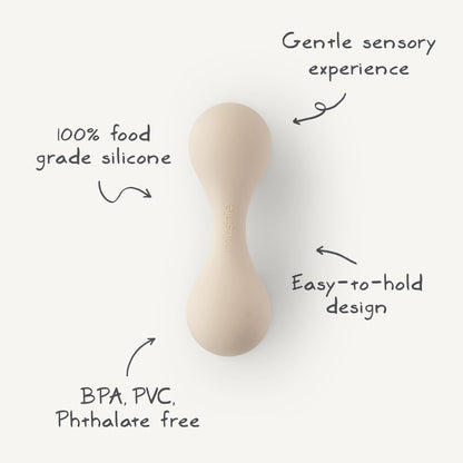 MUSHIE Silicone Baby Rattle Toy