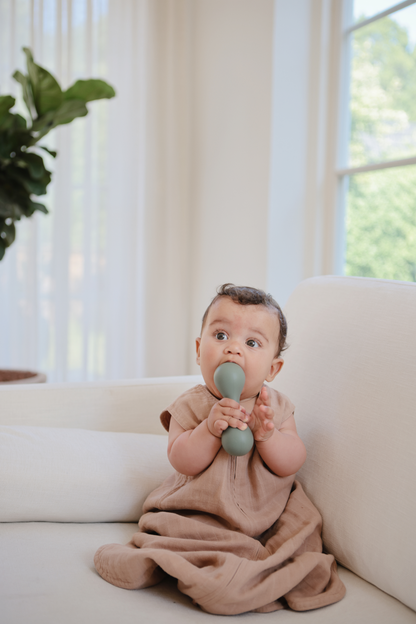 MUSHIE Silicone Baby Rattle Toy