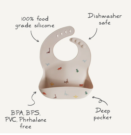 MUSHIE Silicone Baby Bib