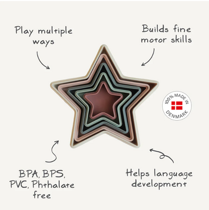 MUSHIE Nesting Stars Toy