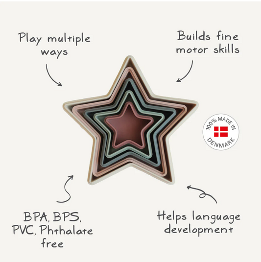 MUSHIE Nesting Stars Toy