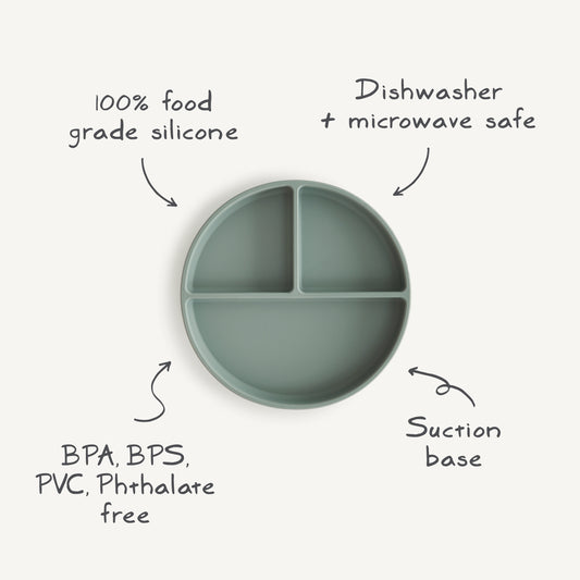 MUSHIE Silicone Suction Plate