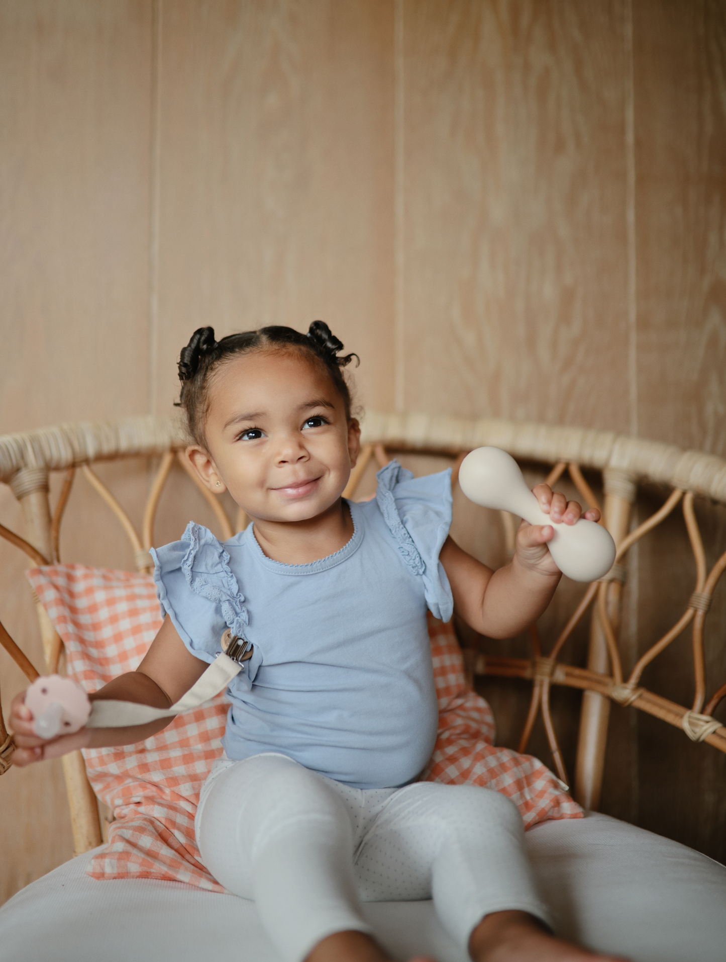 MUSHIE Silicone Baby Rattle Toy