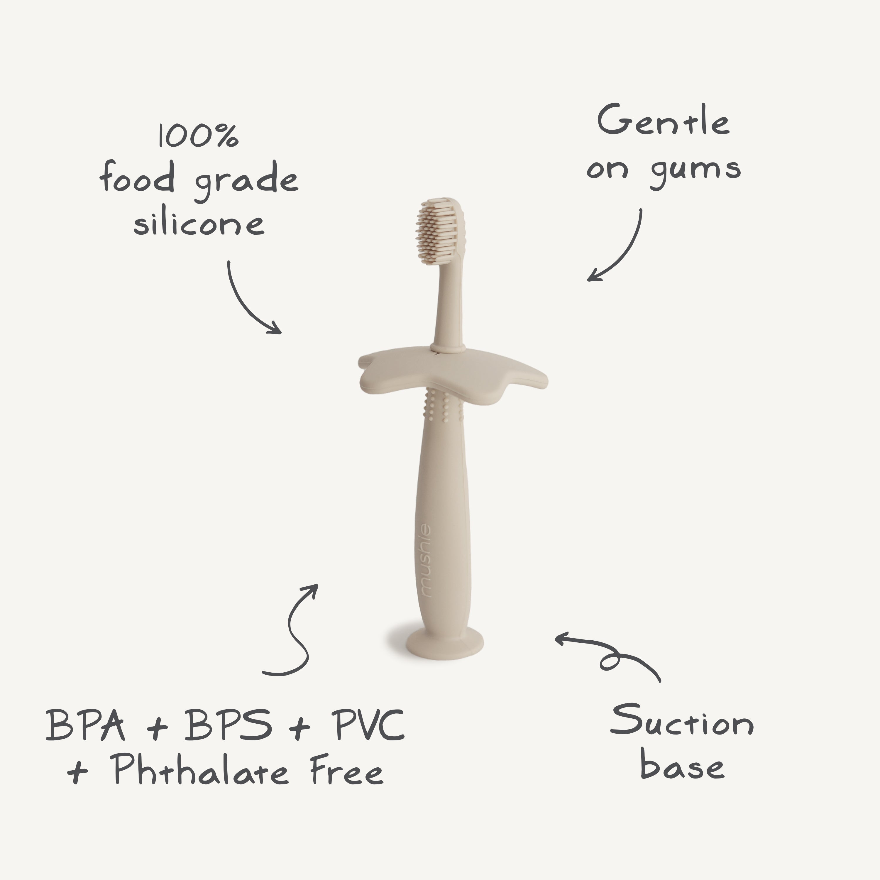 MUSHIE Silicone Training Toothbrush