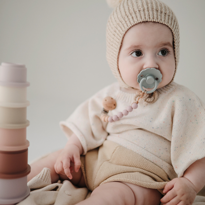 Mushie Silicone Pacifier Clip