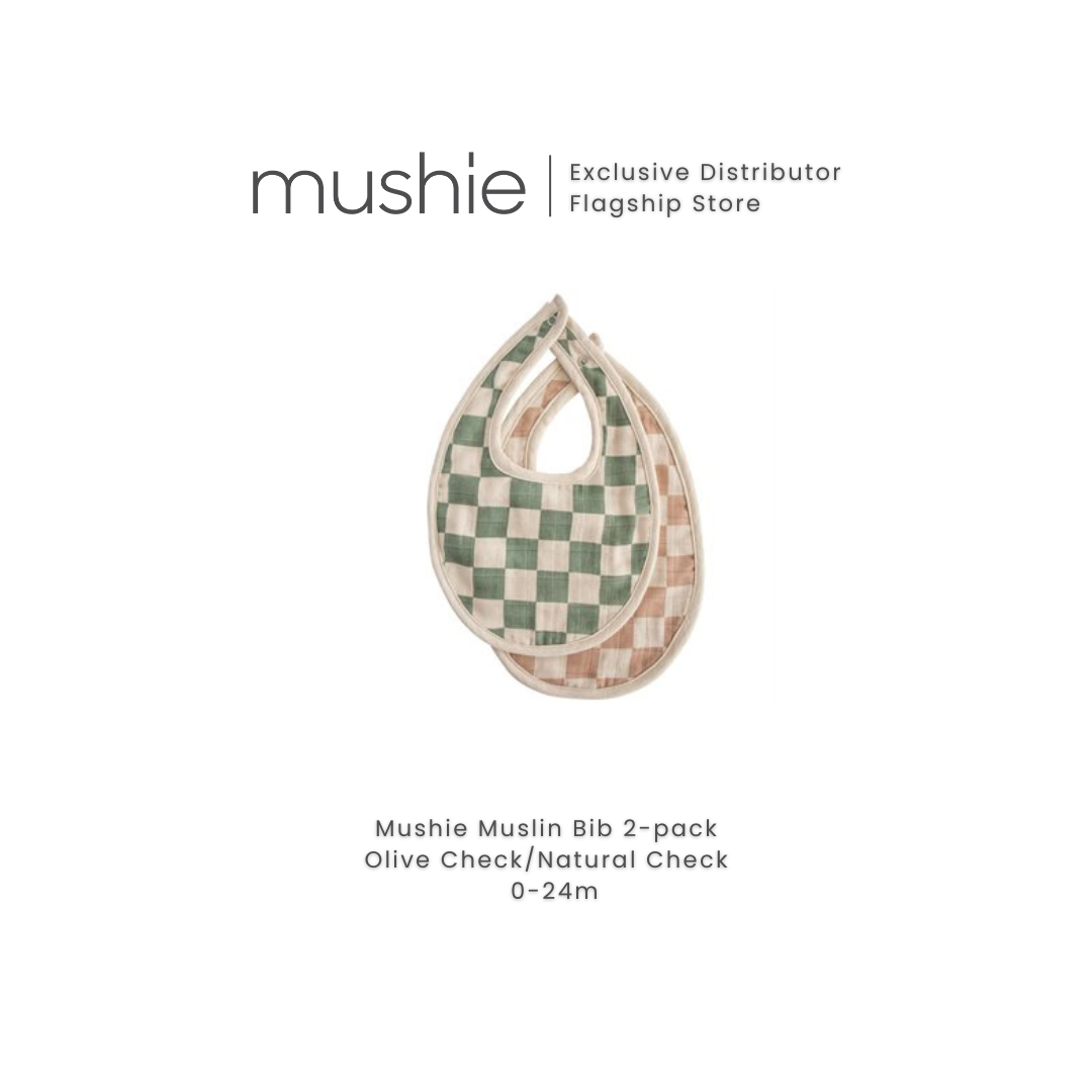 MUSHIE  Muslin Bib 2 - Pack