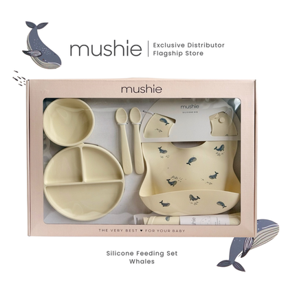 Mushie Silicone Feeding Set for First Feeders