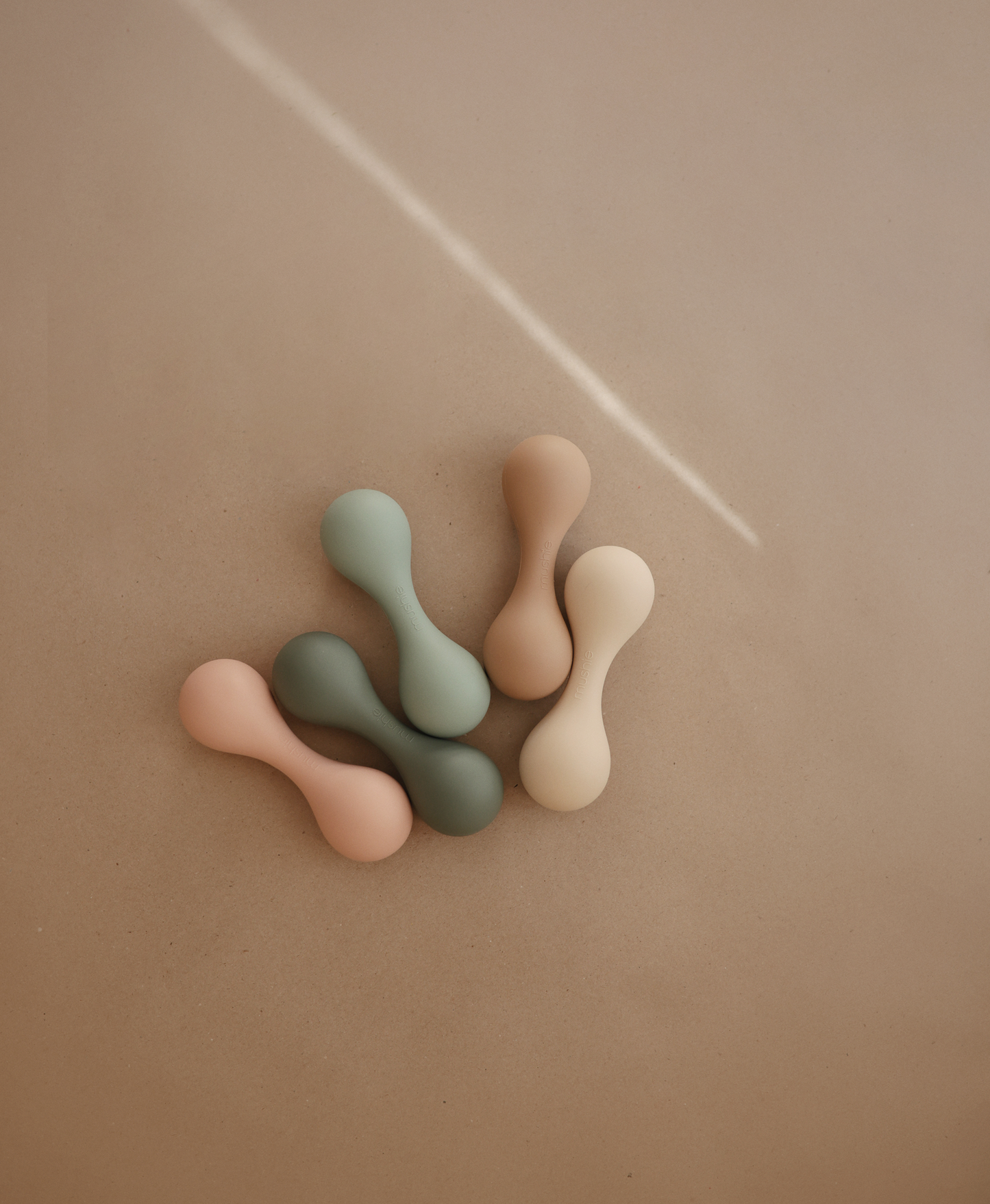 MUSHIE Silicone Baby Rattle Toy