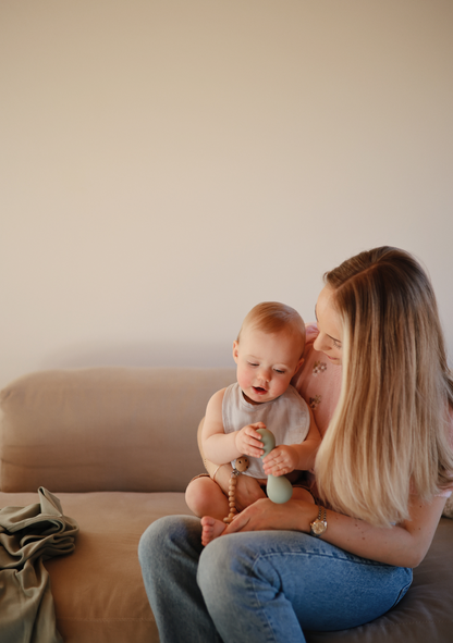 MUSHIE Silicone Baby Rattle Toy