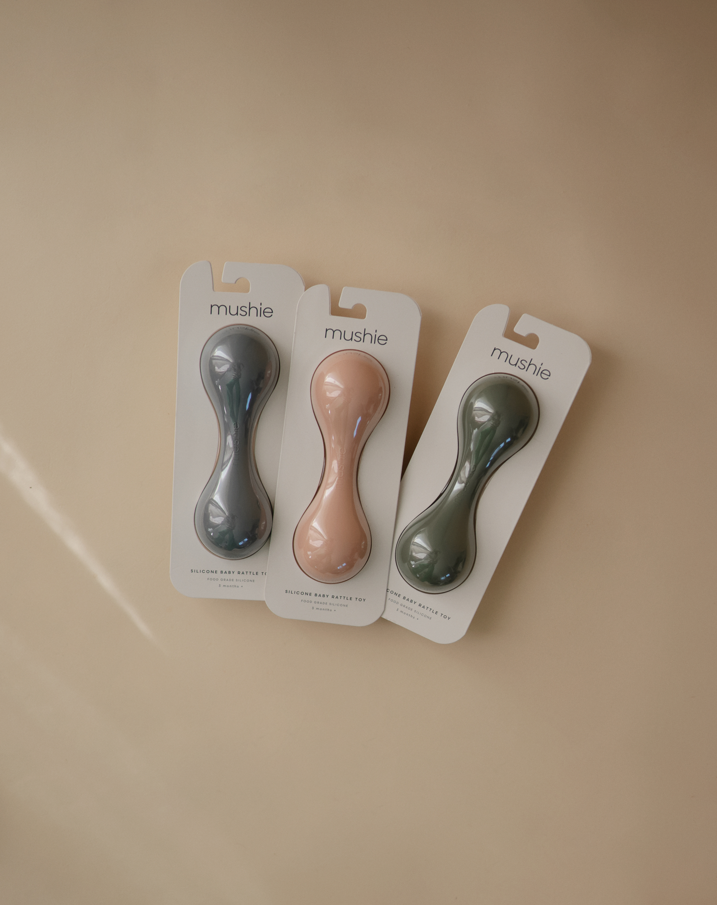 MUSHIE Silicone Baby Rattle Toy