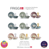 FRIGG Night Glow-in-the-Dark Silicone or Natural Rubber Baby Pacifier (Single Pack)