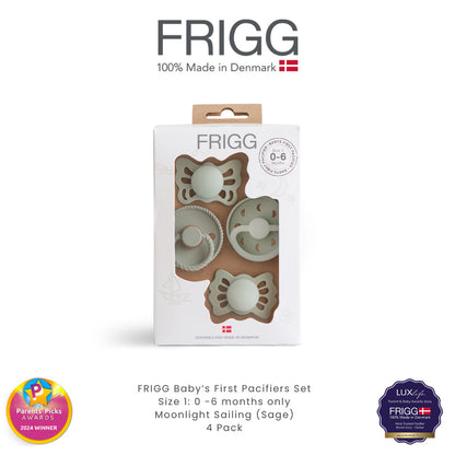 FRIGG Baby's First Pacifier Floral Heart 4-Pack