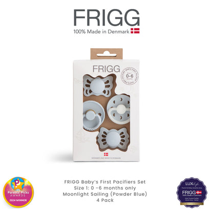 FRIGG Baby's First Pacifier Floral Heart 4-Pack