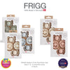 FRIGG Baby's First Pacifier Floral Heart 4-Pack