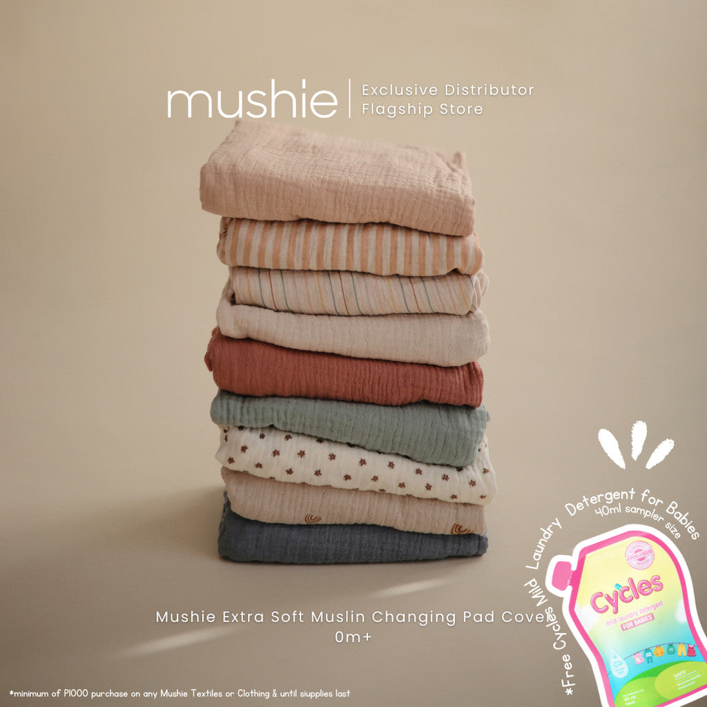 MUSHIE Extra Soft Muslin Changing Pad Cover