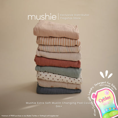 MUSHIE Extra Soft Muslin Changing Pad Cover